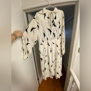 Black and white print maxi